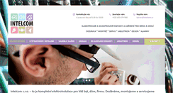 Desktop Screenshot of intelcom.cz
