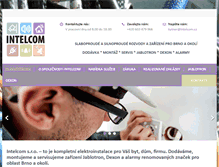 Tablet Screenshot of intelcom.cz